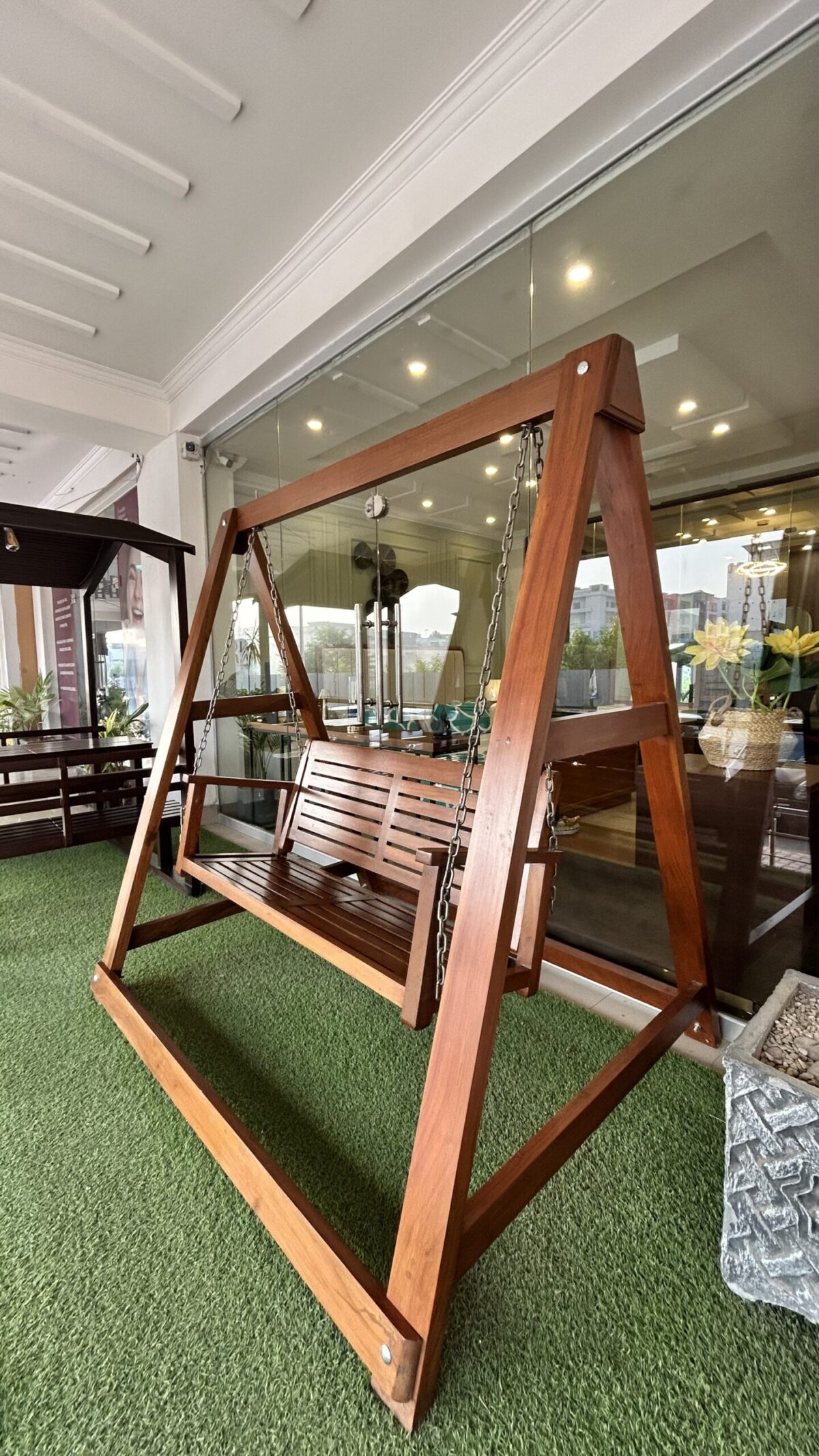 IMG_4023 Wooden Swing Bench