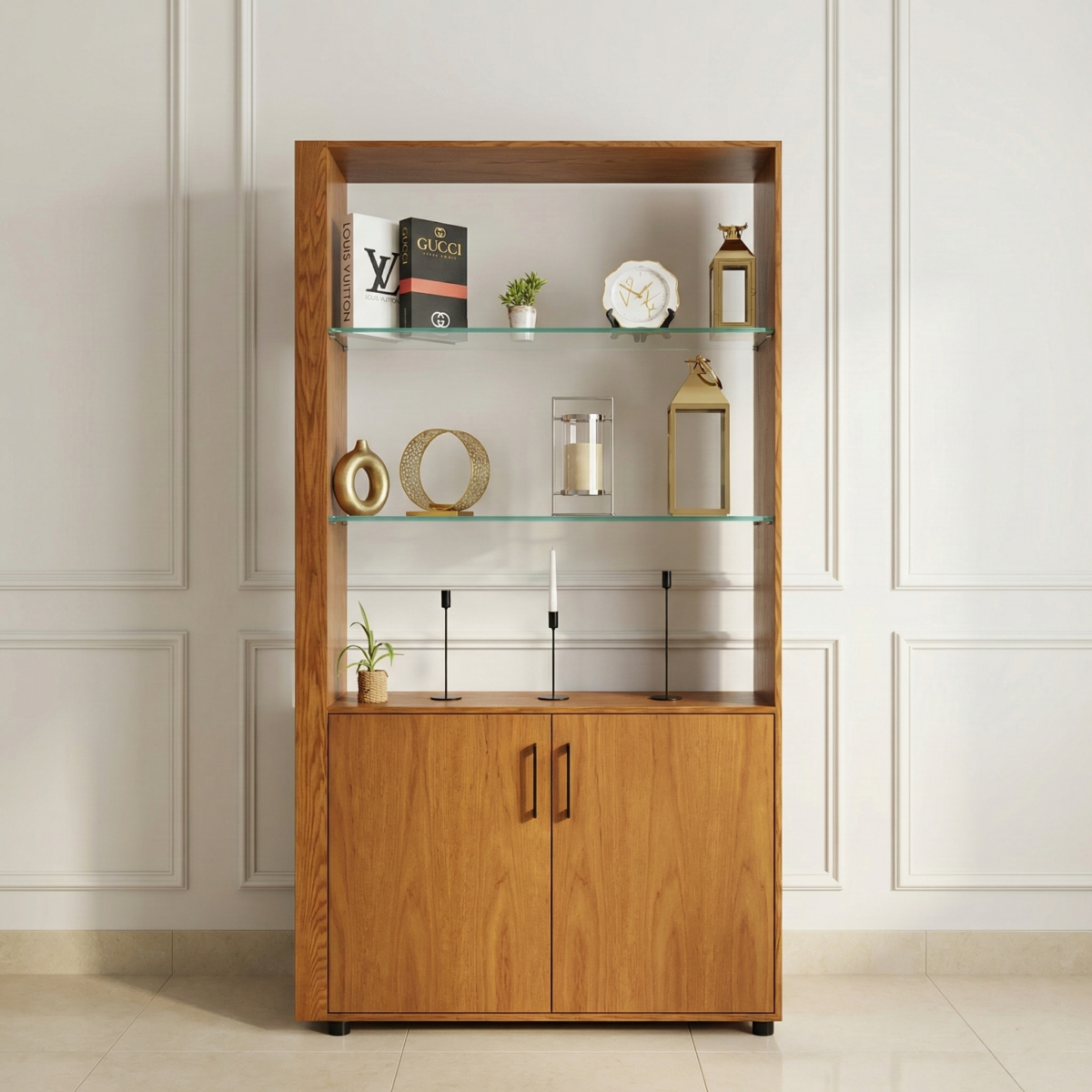 Divider The Aria Glass & Oak Partition