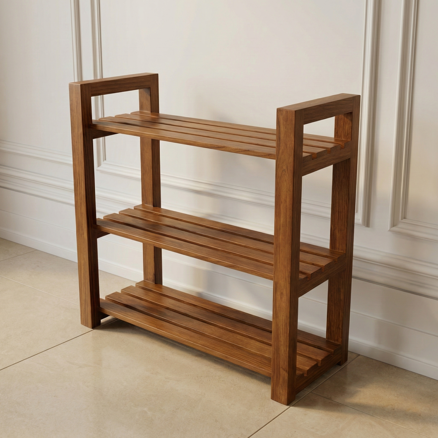 Basic Oak Rack Oak Shoerack – contempo.pk