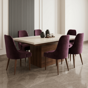 The Cedar Suede Dining Set